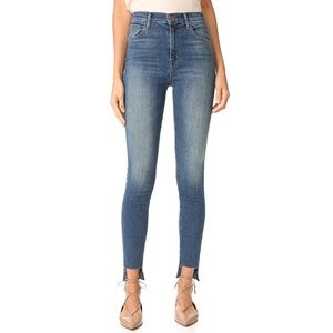 J brand super high rise Carolina skinny step hem